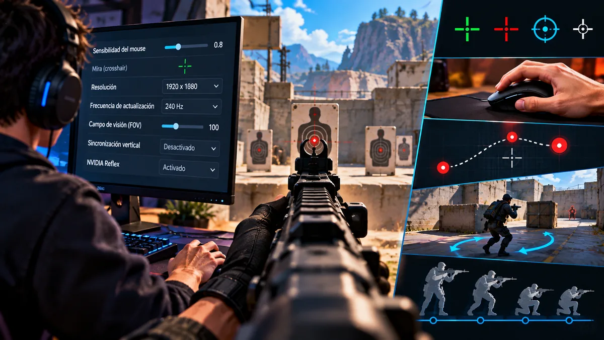 Cómo mejorar tu puntería en shooters: ajustes y hábitos que funcionan